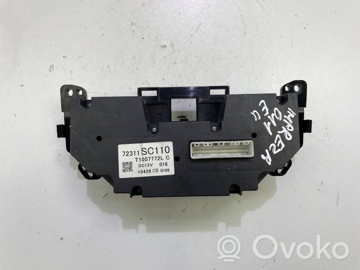 Subaru Impreza III Centralina del climatizzatore 72311SC110