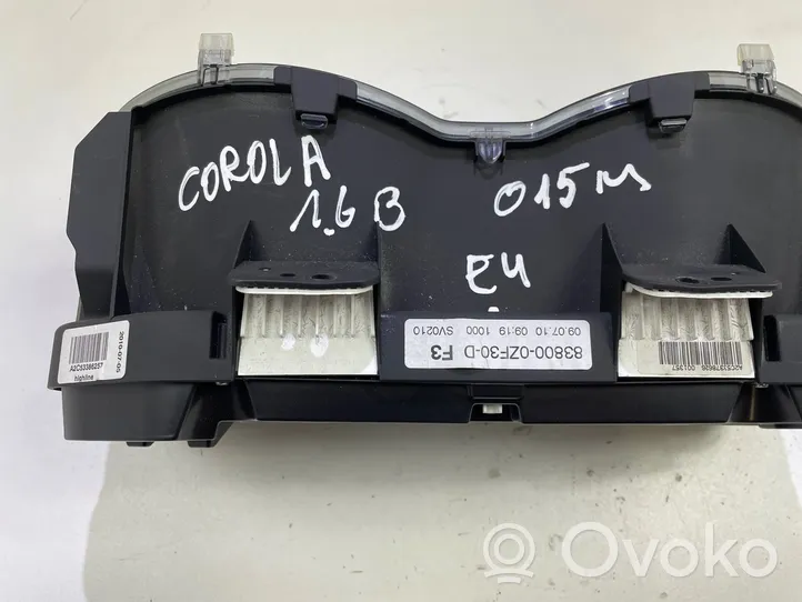 Toyota Corolla E140 E150 Spidometrs (instrumentu panelī) 838000ZF30D