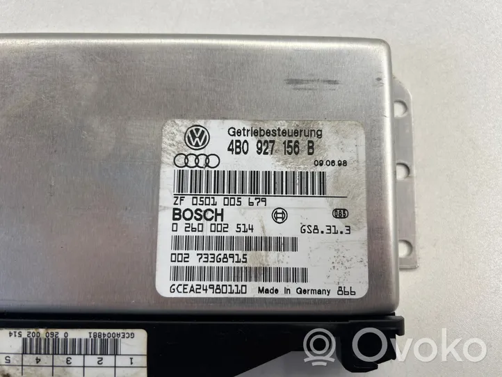 Audi A6 S6 C5 4B Unidad de control/módulo de la caja de cambios 4B0927156B