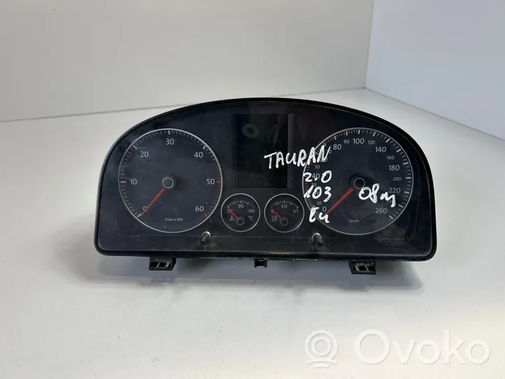 Volkswagen Touran I Compteur de vitesse tableau de bord 1T0920874A