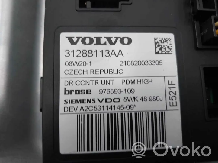 Volvo V50 Lève-vitre électrique de porte avant 31288113AA