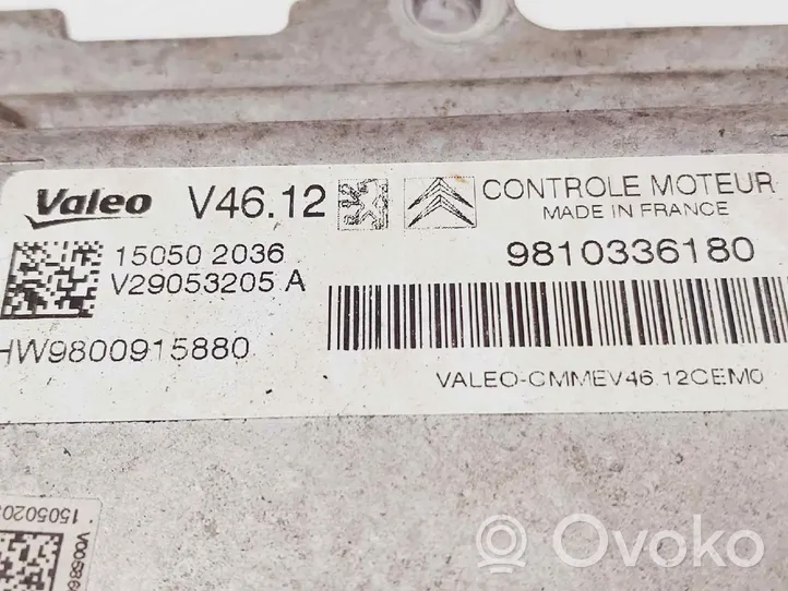 Citroen C3 Pluriel Sterownik / Moduł ECU 9810263680