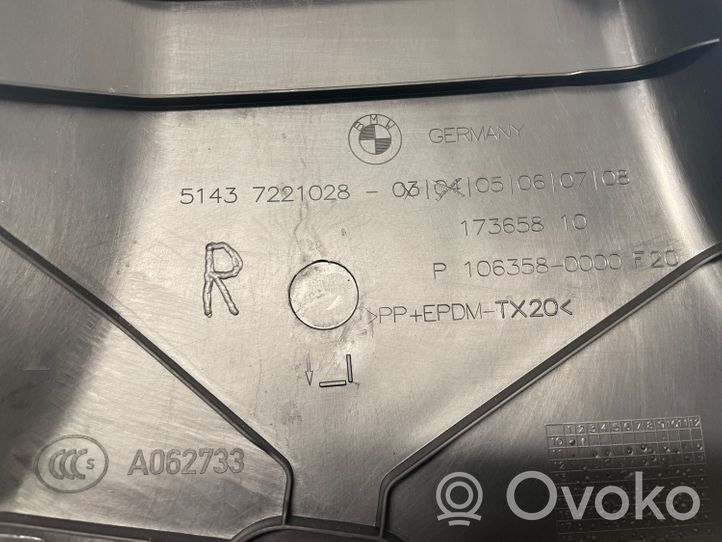 BMW 1 F20 F21 Rivestimento montante (D) (fondo) 7221028