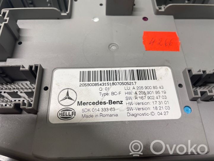 Mercedes-Benz C W205 Kiti valdymo blokai/ moduliai A2059008543