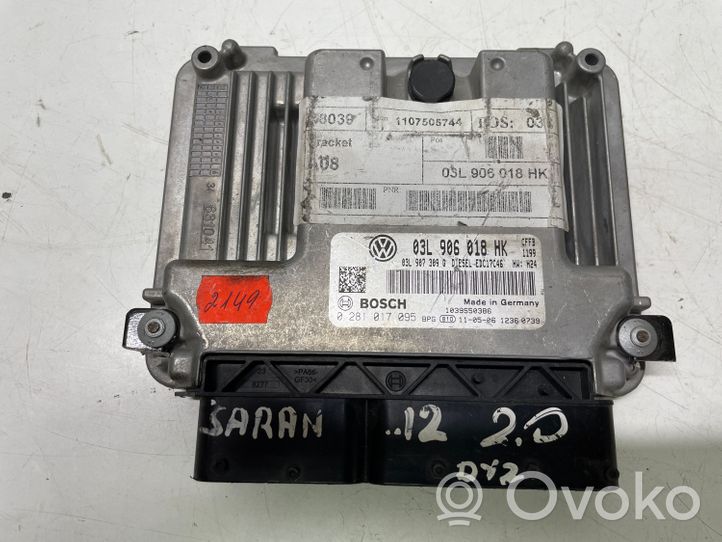 Volkswagen Sharan Sterownik / Moduł ECU 03L906018HK