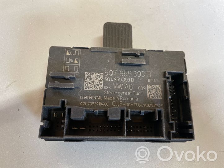 Volkswagen PASSAT B7 Durų elektronikos valdymo blokas 5Q4959393B