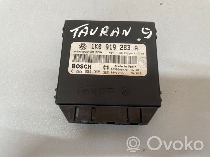 Volkswagen Touran I Pysäköintitutkan (PCD) ohjainlaite/moduuli 1K0919283A