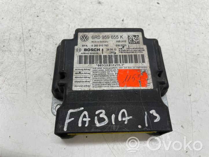 Skoda Fabia Mk3 (NJ) Module de contrôle airbag 0285010793