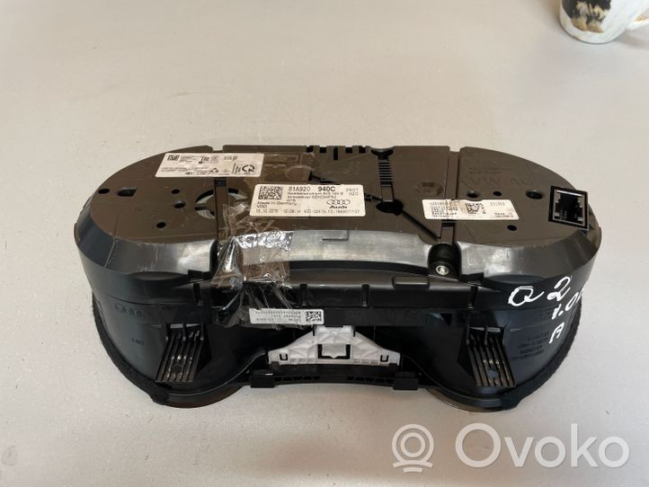 Audi Q2 - Tachimetro (quadro strumenti) 81A920940C