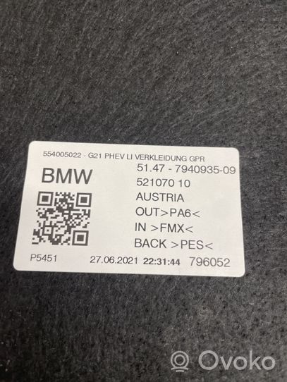 BMW 3 G20 G21 Inne elementy wykończenia bagażnika 7940935