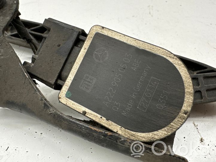 Mercedes-Benz S W222 Leva sensore di livello altezza posteriore A2229050503