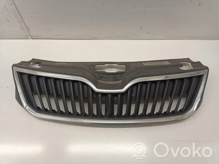 Skoda Rapid (NH) Grille calandre supérieure de pare-chocs avant 5JA853668