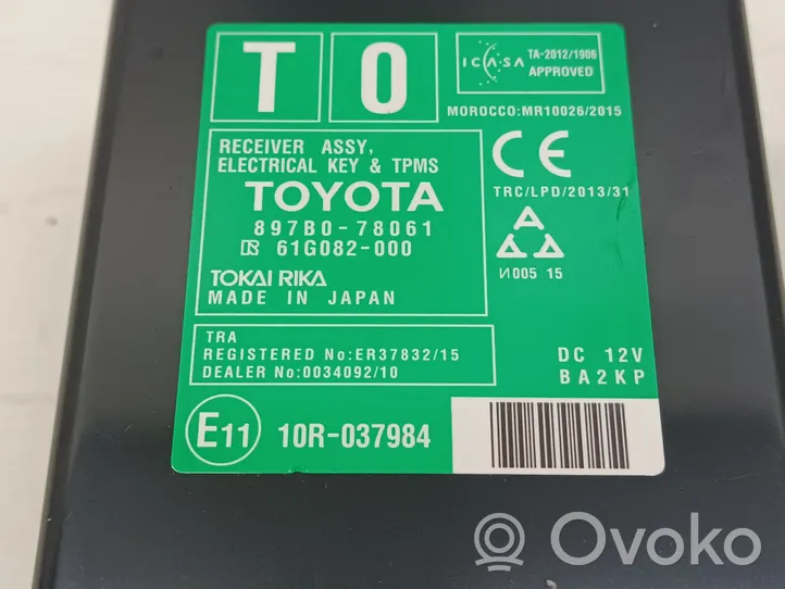 Lexus NX Kiti valdymo blokai/ moduliai 897B078061