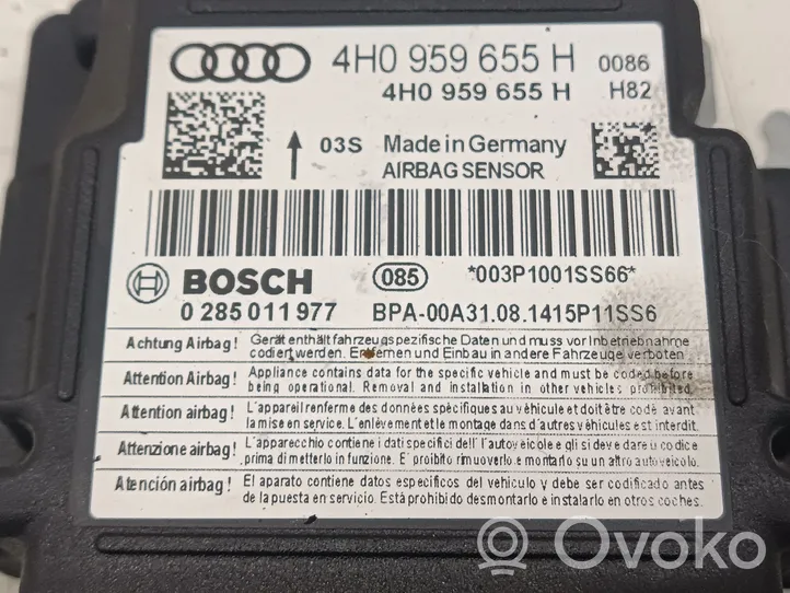 Audi A7 S7 4G Module de contrôle airbag 4H0959655H