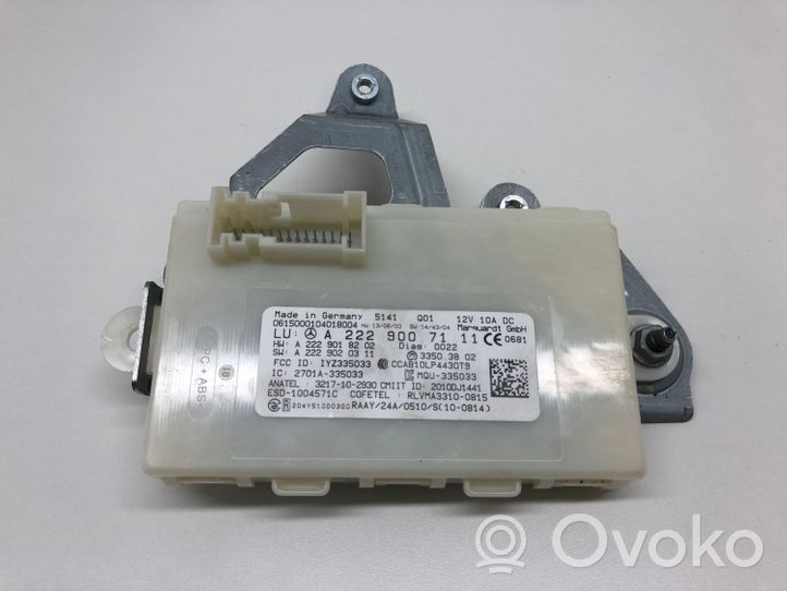 Mercedes-Benz C W205 Centralina/modulo keyless go A2229007111