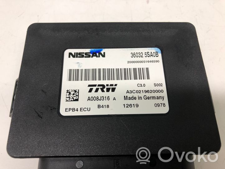 Nissan Leaf I (ZE0) Centralina/modulo sensori di parcheggio PDC 360325SA0B