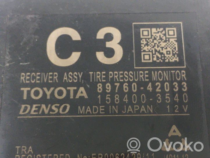 Toyota RAV 4 (XA40) Rengaspaineen valvontayksikkö 8976042033