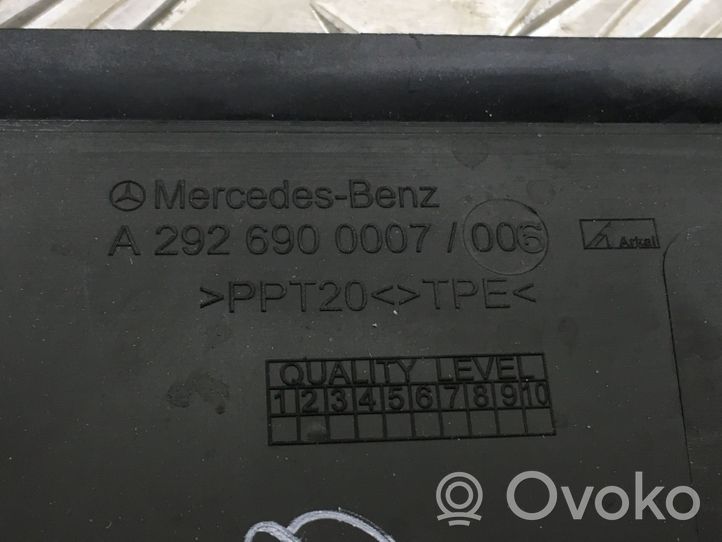 Mercedes-Benz GLE (W166 - C292) Rivestimento di protezione sottoporta del bagagliaio/baule A2926900007