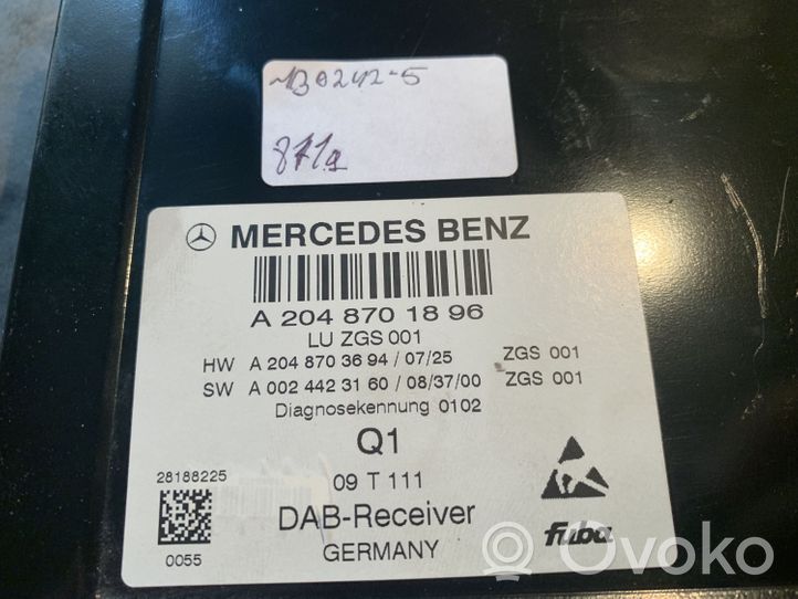 Mercedes-Benz E W212 Modulo di controllo video A2048701896