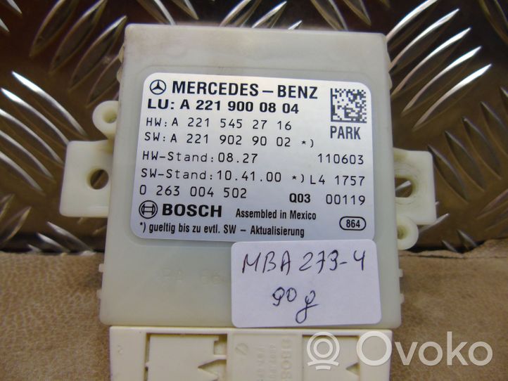 Mercedes-Benz S W221 Parkošanas (PDC) vadības bloks A2219000804