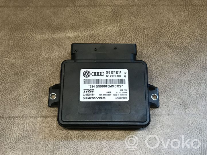 Audi A6 S6 C6 4F Takajarrun EMF-ohjainlaite/moduuli 4F0907801