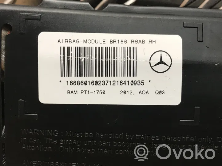 Mercedes-Benz GL X166 Airbag de siège 1668601602