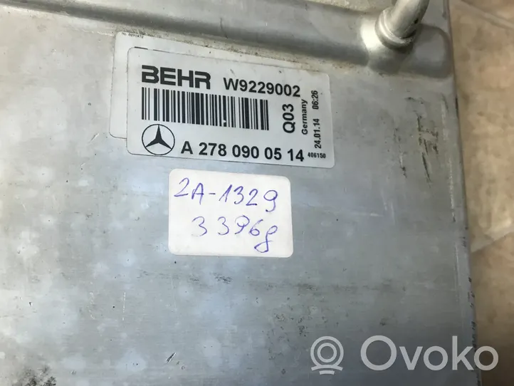 Mercedes-Benz CLS C218 X218 Välijäähdyttimen jäähdytin A2780900514