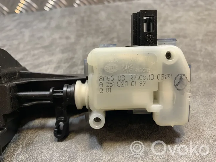 Mercedes-Benz GL X164 Verrouillage du bouchon du réservoir de carburant A2516390107