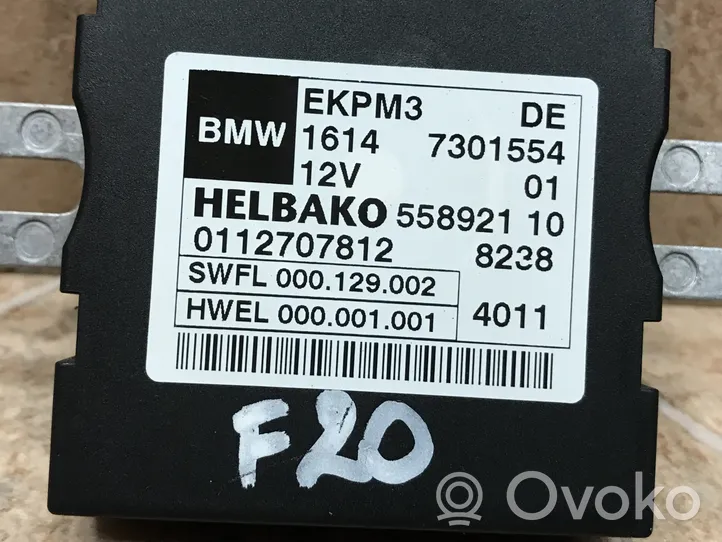 BMW 1 F20 F21 Polttoaineen ruiskutuspumpun ohjainlaite/moduuli 7301554