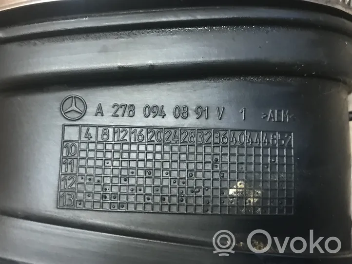 Mercedes-Benz CLS C218 X218 Ohjaamon sisäilman ilmakanava A2780940891