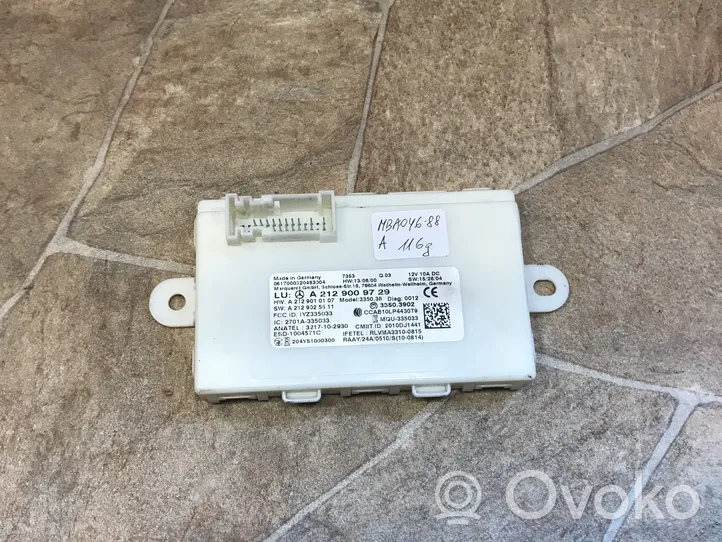 Mercedes-Benz GLE (W166 - C292) Keyless (KESSY) go control unit/module A2129009729