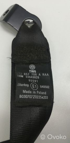 Volkswagen Touran I Pas bezpieczeństwa fotela przedniego 1T2857706A