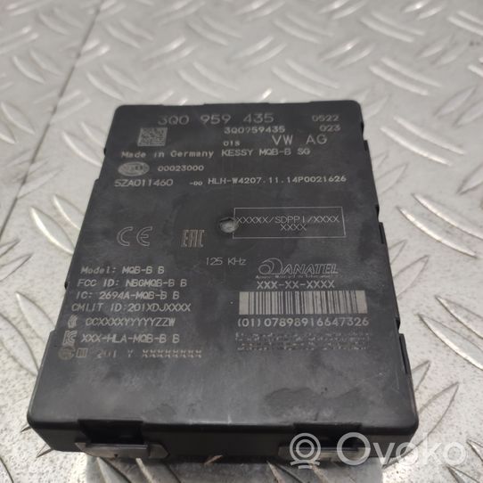 Volkswagen PASSAT B8 Keyless (KESSY) go control unit/module 3Q0959435