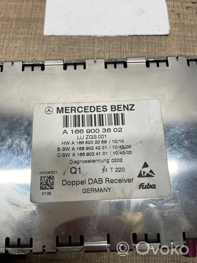 Mercedes-Benz C AMG W204 Module unité de contrôle d'antenne A1668202089