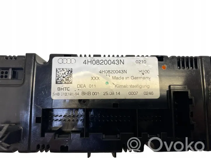 Audi A8 S8 D4 4H Climate control unit 4H0820043N