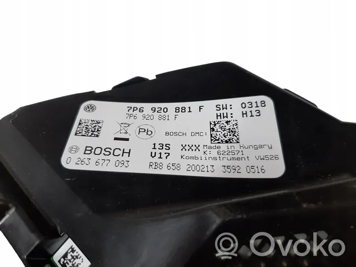 Volkswagen Touareg II Tachimetro (quadro strumenti) 7P6920881F