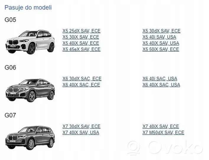 BMW X5 G05 Końcówka tłumika 51128074190