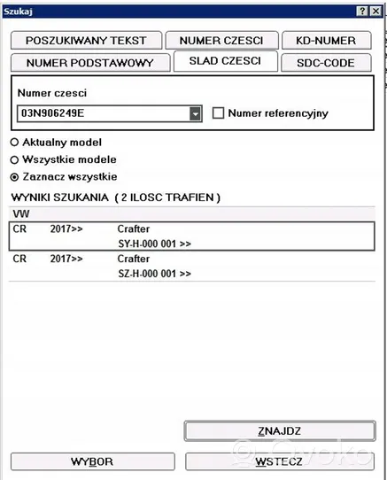 Volkswagen Crafter Altre centraline/moduli 03N906249E