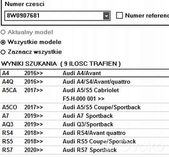 Audi A5 Inne komputery / moduły / sterowniki 4M0907410A