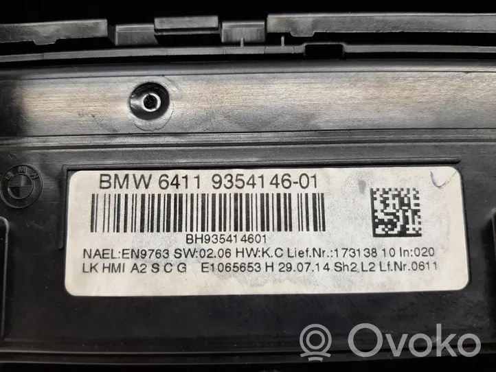 BMW 1 F20 F21 Centralina del climatizzatore 9354146