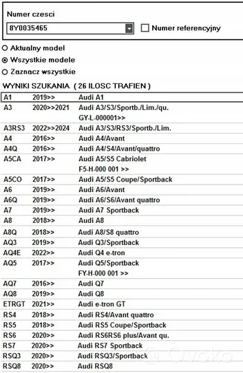 Audi A3 8Y Amplificateur de son 8Y0035465A