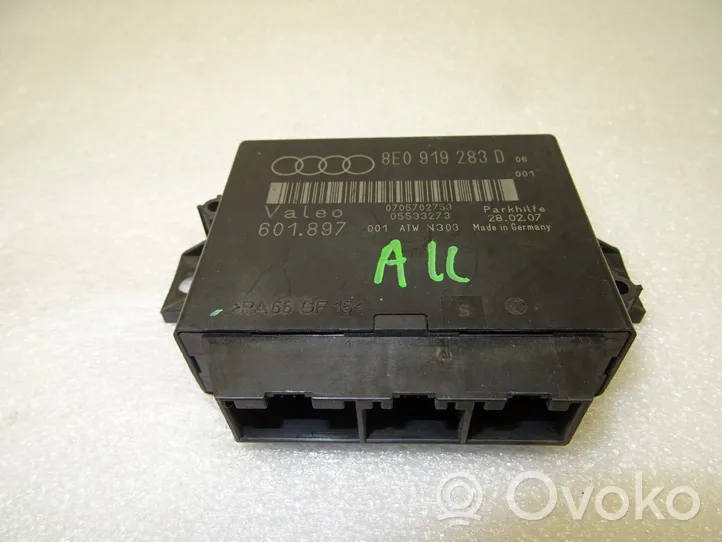 Audi A4 S4 B6 8E 8H Unité de commande, module PDC aide au stationnement 8E0919283D