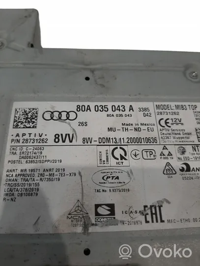 Audi Q5 SQ5 Radija/ CD/DVD grotuvas/ navigacija 80A035043A