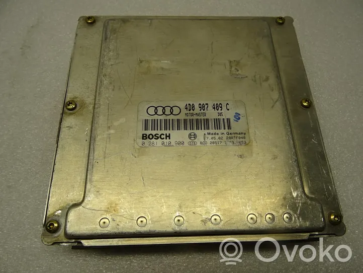 Audi A8 S8 D2 4D Unité de commande, module ECU de moteur 4D0907409C