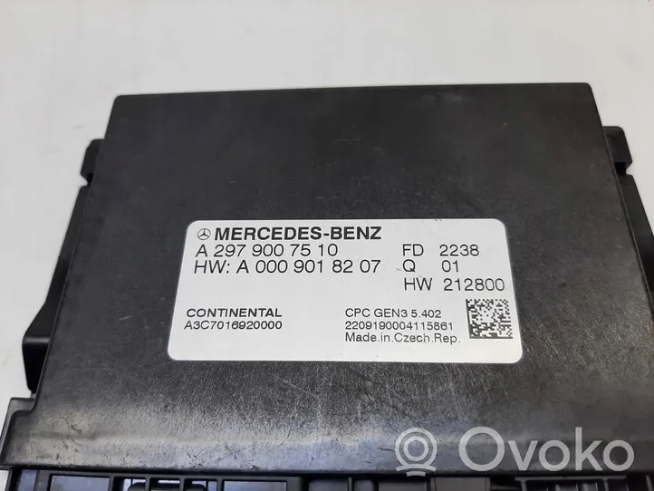 Mercedes-Benz EQS V297 Centralina/modulo scatola del cambio A2979007510