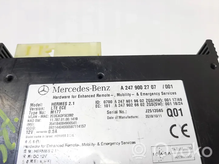 Mercedes-Benz B W247 Inne komputery / moduły / sterowniki A2479002707