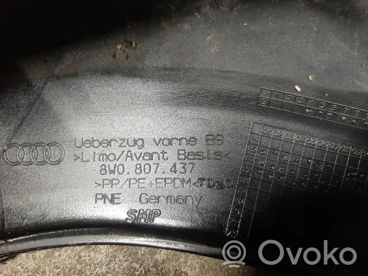 Audi A4 S4 B9 8W Kompletny zestaw przedniej części nadwozia / karoserii 8w0807437