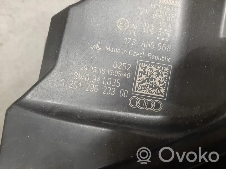 Audi A4 S4 B9 8W Lampa przednia 8W0941035