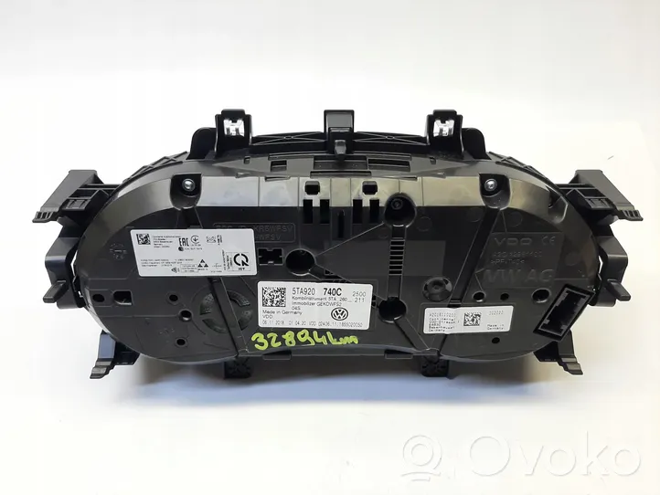 Volkswagen Touran III Compteur de vitesse tableau de bord 5TA920741C