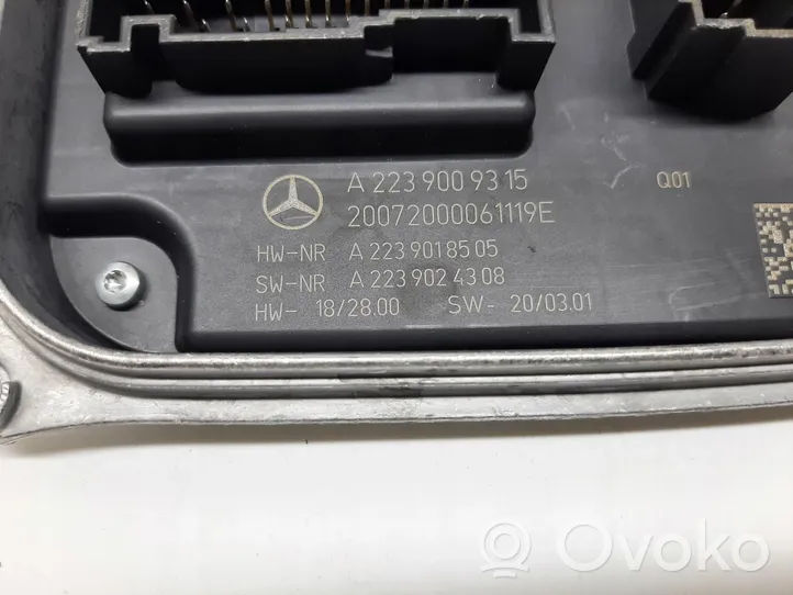 Mercedes-Benz S W223 Module de contrôle de ballast LED A2239009315